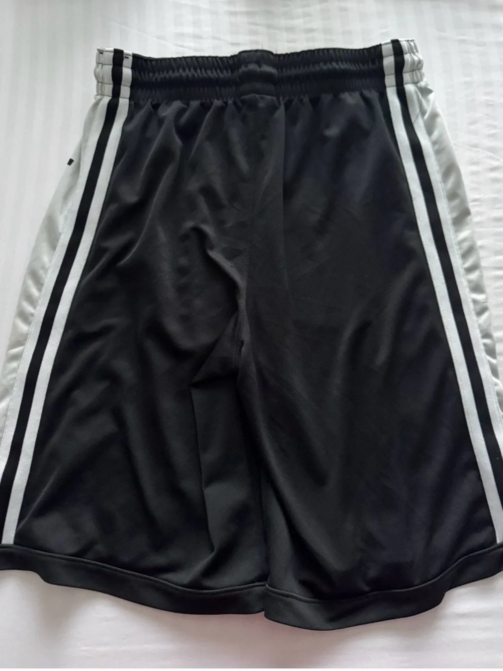 Jordan Black and White Center Logo Athletic Shorts